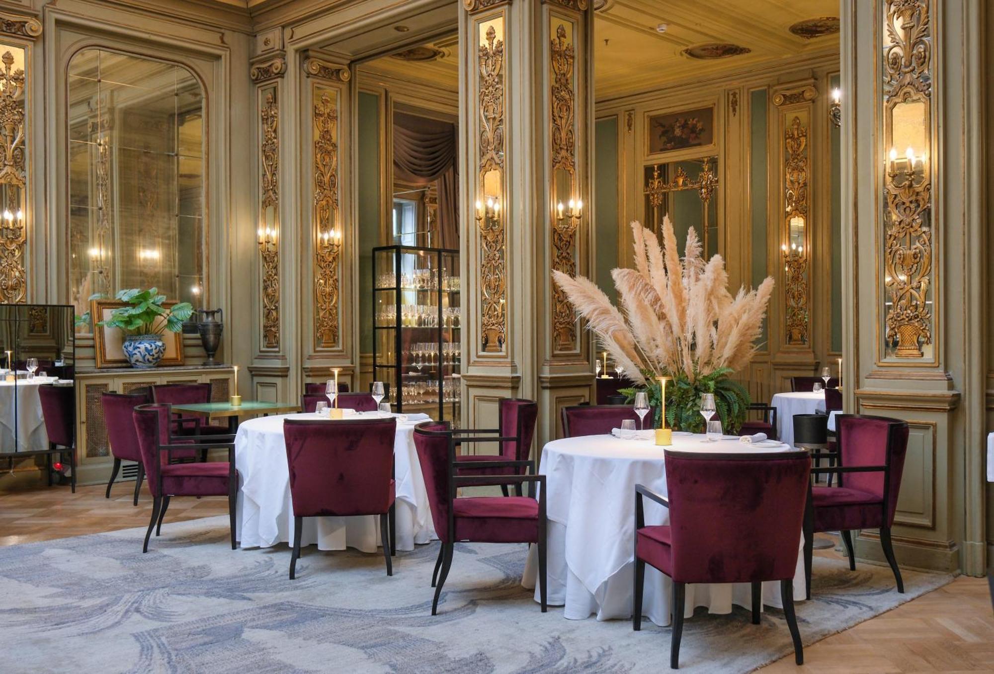 Grand Hotel Et Des Palmes Palermo Bagian luar foto Restaurant Le Meurice